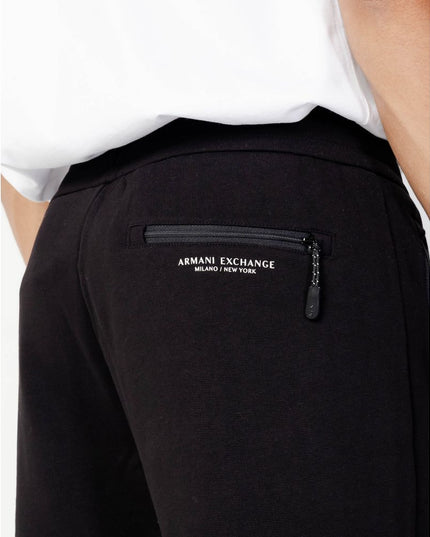 Armani Exchange Black Cotton Jeans & Pant