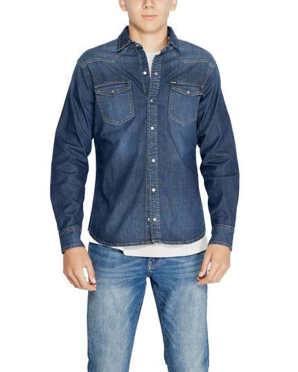 Gas Blue Cotton Shirt