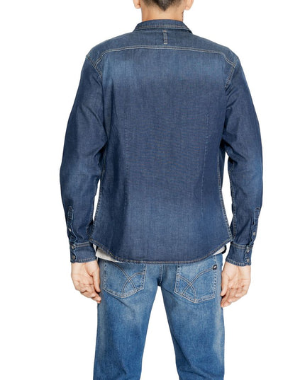 Gas Blue Cotton Shirt