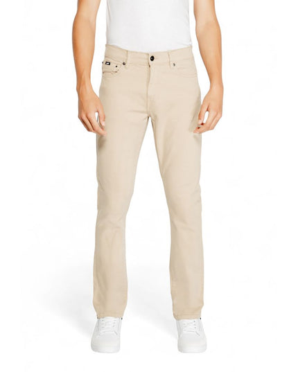 Gas Beige Cotton Jeans & Pant