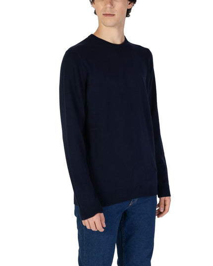 Gas Blue Cotton Sweater