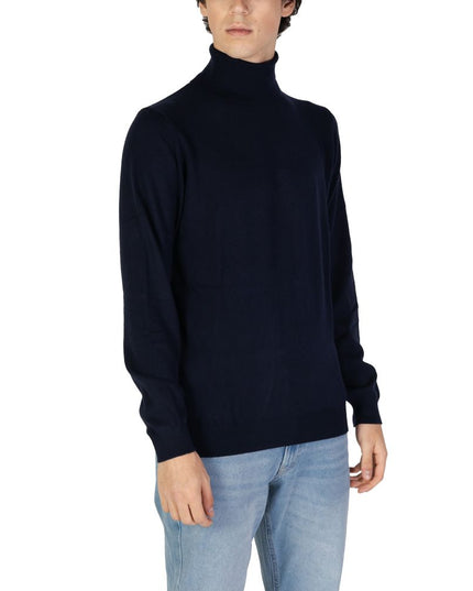 Gas Blue Cotton Sweater