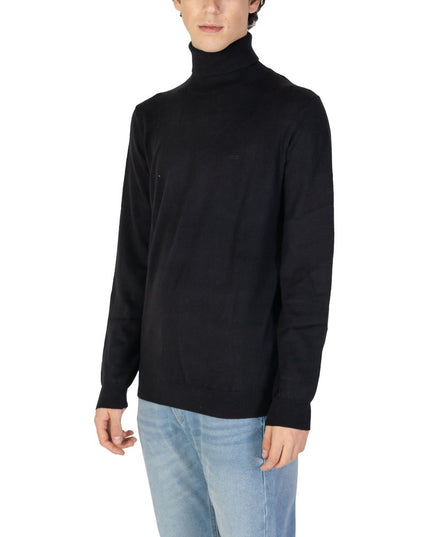 Gas Black Cotton Sweater