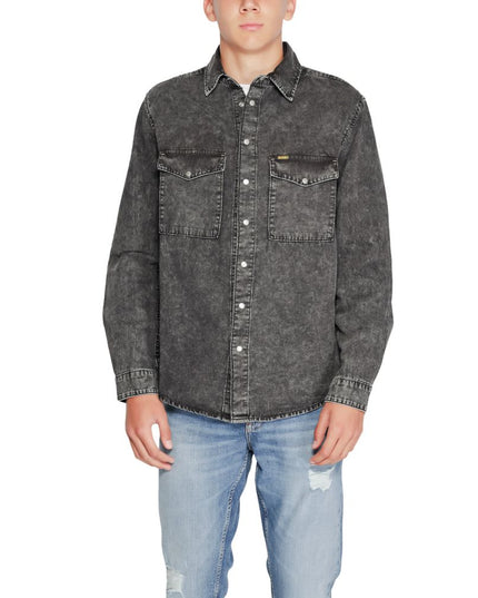 Gas Black Cotton Shirt