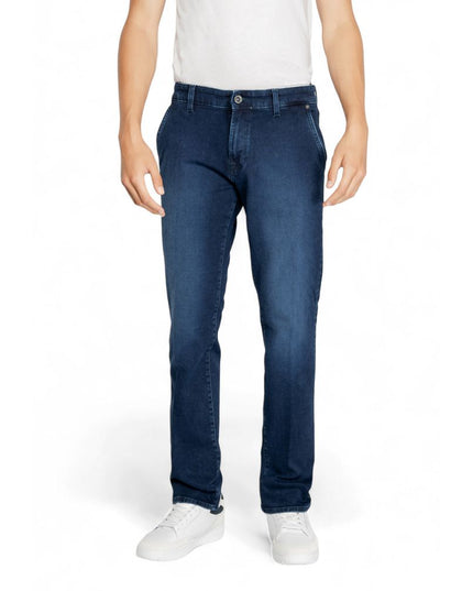 Gas Blue Cotton Jeans & Pant