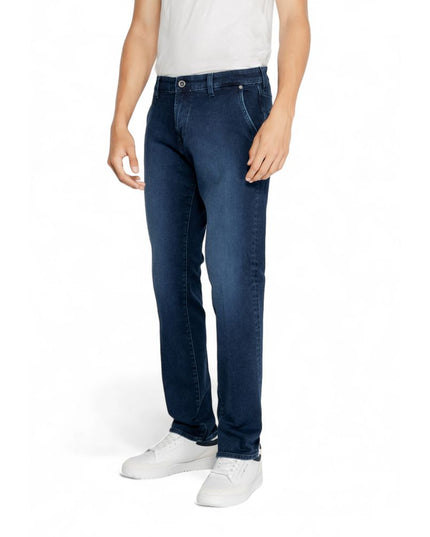 Gas Blue Cotton Jeans & Pant