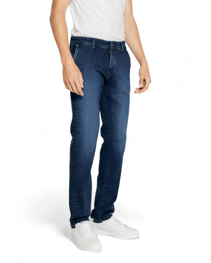 Gas Blue Cotton Jeans & Pant