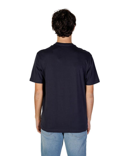 Gas Blue Cotton T-Shirt