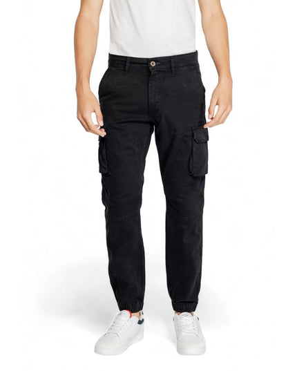 Gas Black Cotton Jeans & Pant