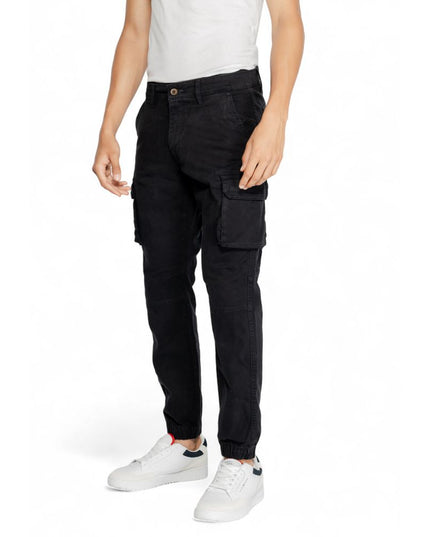 Gas Black Cotton Jeans & Pant