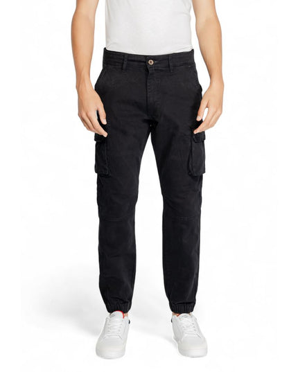 Gas Black Cotton Jeans & Pant