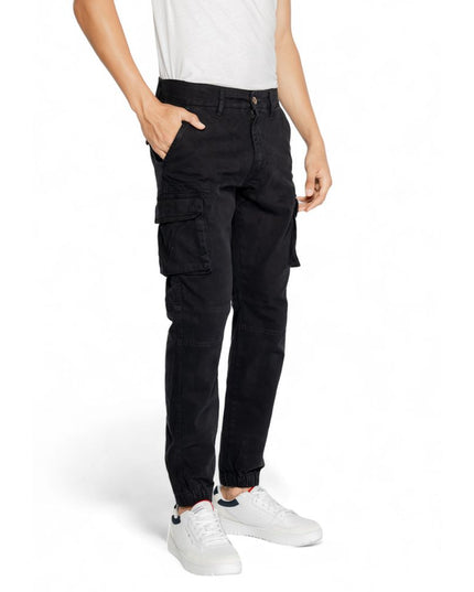 Gas Black Cotton Jeans & Pant