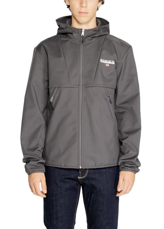 Napapijri Gray Polyester Jacket