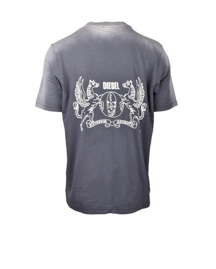 Diesel Gray Cotton T-Shirt