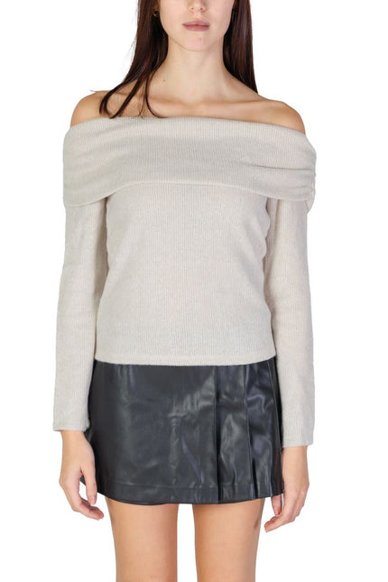 Only Beige Recycled Polyester Sweater