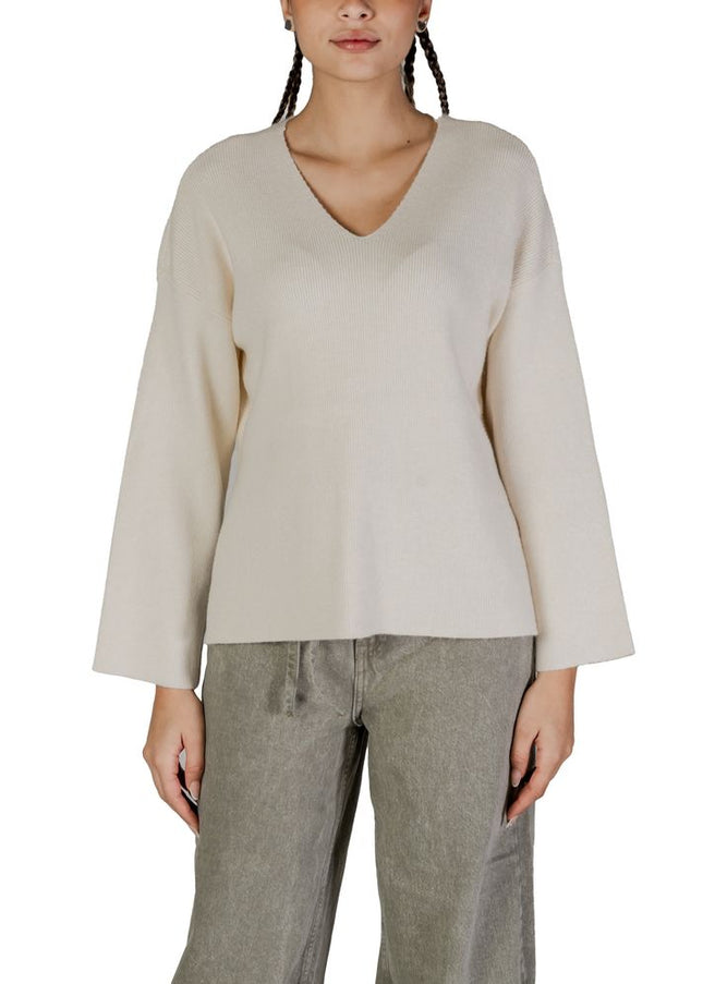 Only Cream Viscose Sweater