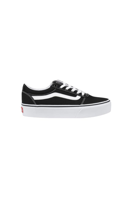 Vans Black And White Fabric Sneaker