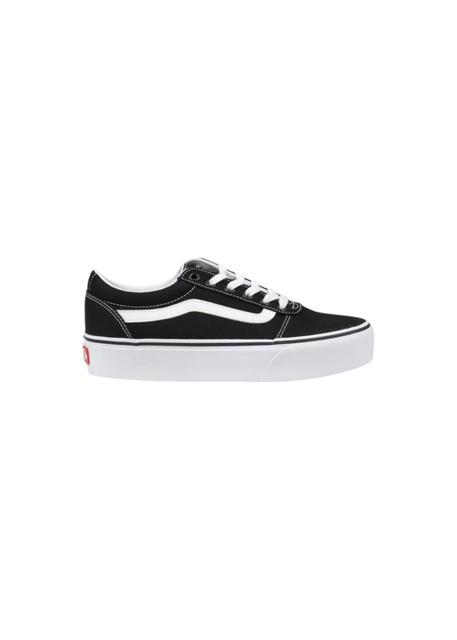 Vans Black And White Fabric Sneaker