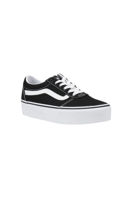 Vans Black And White Fabric Sneaker