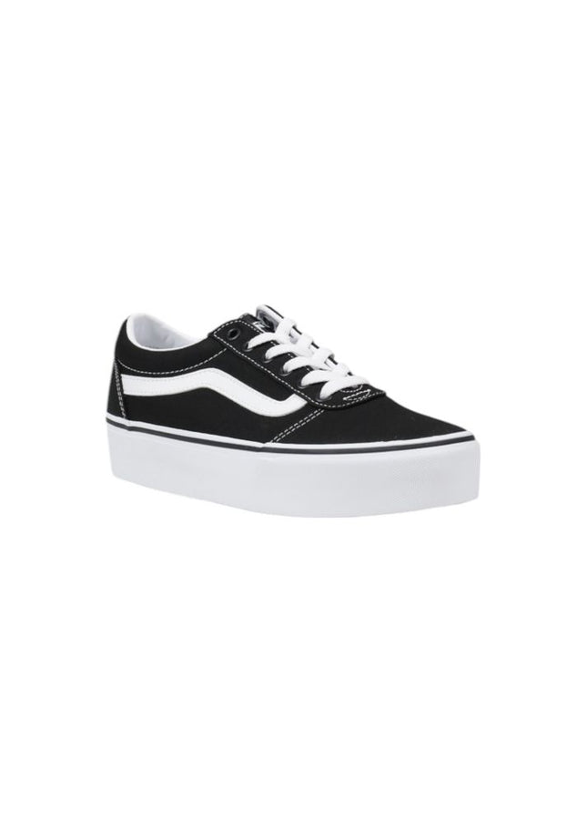 Vans Black And White Fabric Sneaker