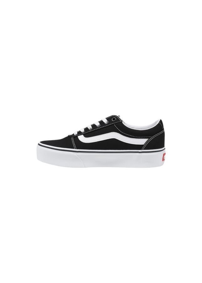 Vans Black And White Fabric Sneaker