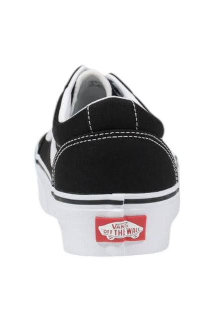 Vans Black And White Fabric Sneaker