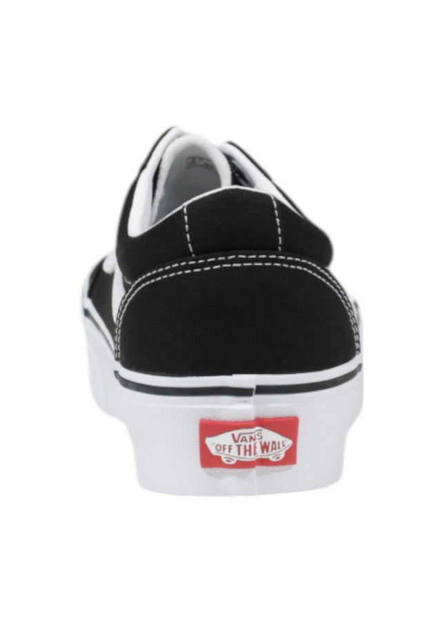 Vans Black And White Fabric Sneaker