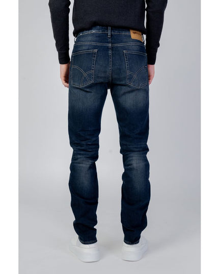 Gas Blue Elastane Jeans & Pant