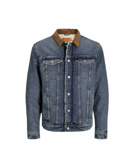 Jack Jones Blue Cotton Jacket