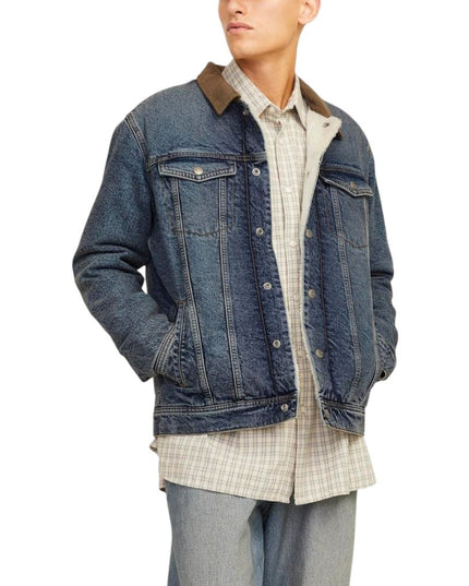 Jack Jones Blue Cotton Jacket