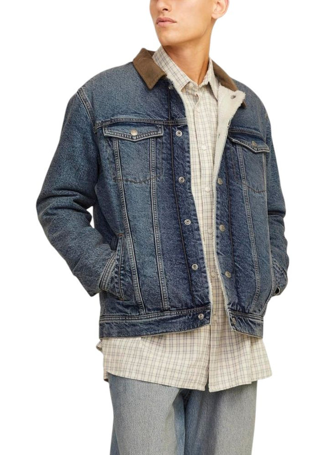 Jack Jones Blue Cotton Jacket