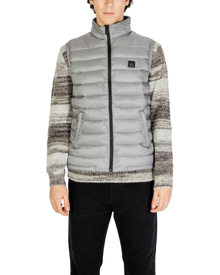 Gianni Lupo Gray Polyamide Jacket