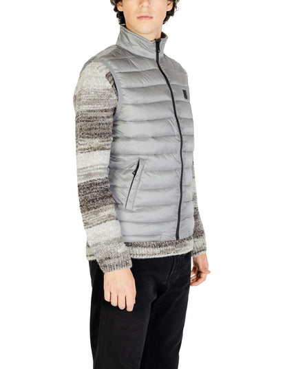 Gianni Lupo Gray Polyamide Jacket