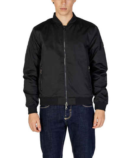 Gianni Lupo Black Polyester Jacket