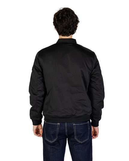 Gianni Lupo Black Polyester Jacket