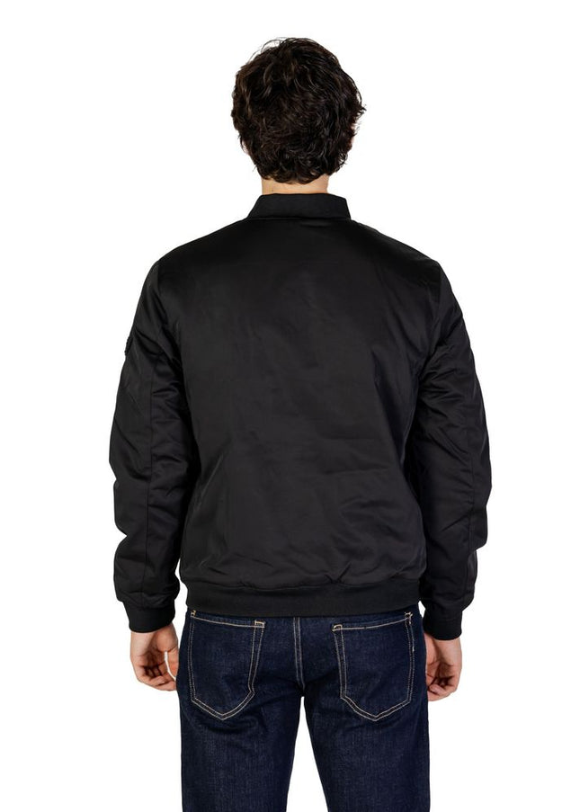 Gianni Lupo Black Polyester Jacket