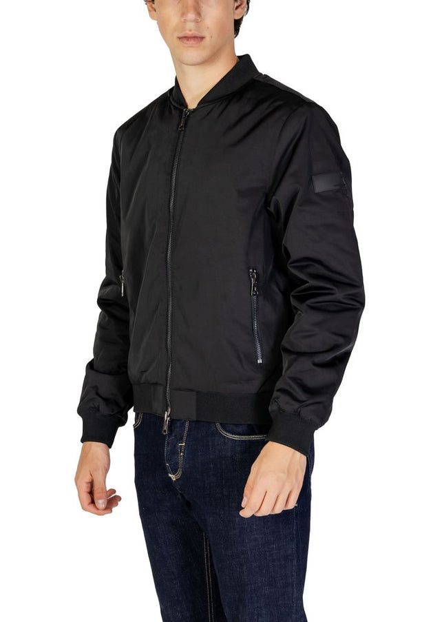 Gianni Lupo Black Polyester Jacket