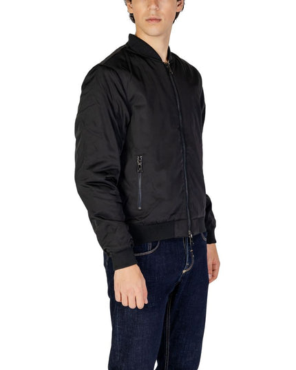 Gianni Lupo Black Polyester Jacket