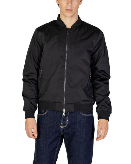 Gianni Lupo Black Polyester Jacket