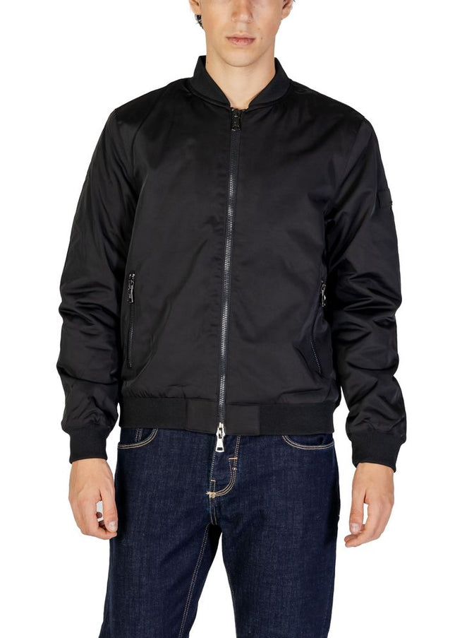 Gianni Lupo Black Polyester Jacket