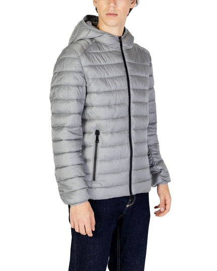 Gianni Lupo Gray Polyamide Jacket