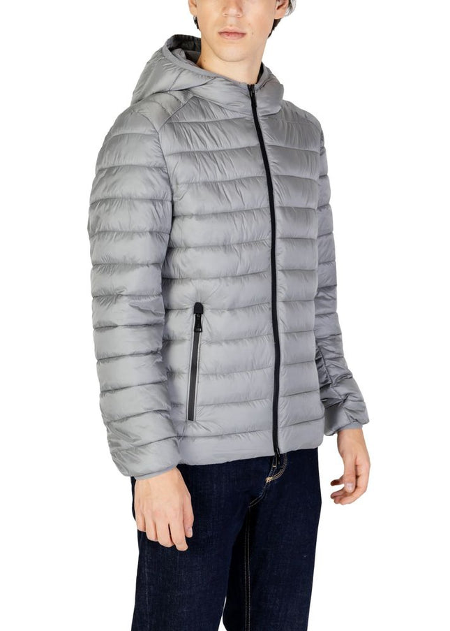 Gianni Lupo Gray Polyamide Jacket