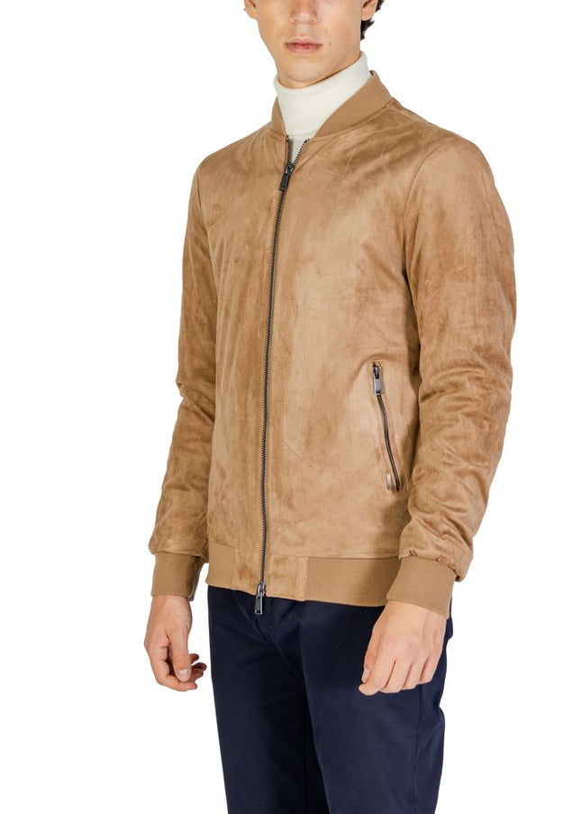 Gianni Lupo Beige Polyester Jacket