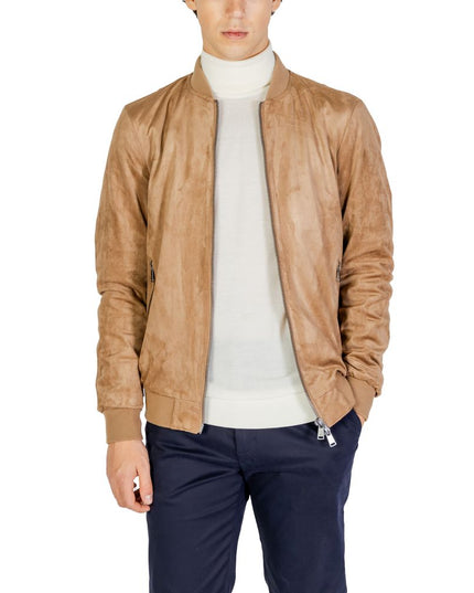 Gianni Lupo Beige Polyester Jacket