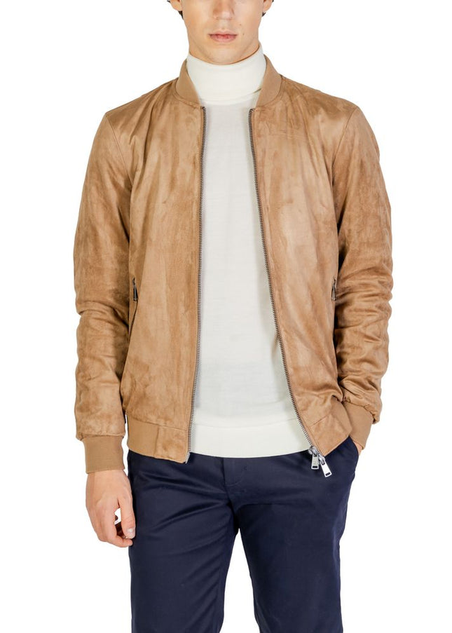 Gianni Lupo Beige Polyester Jacket