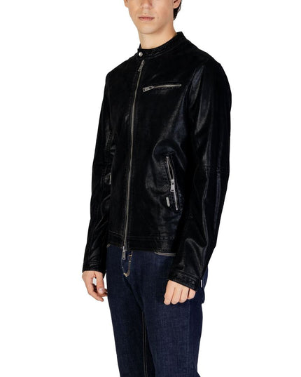 Gianni Lupo Black Cotton Jacket