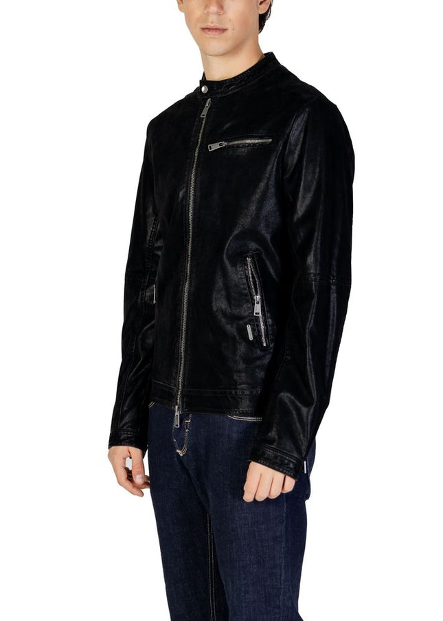 Gianni Lupo Black Cotton Jacket