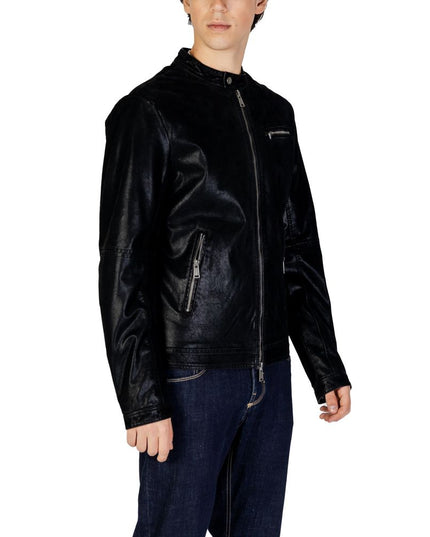 Gianni Lupo Black Cotton Jacket