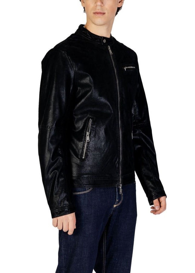 Gianni Lupo Black Cotton Jacket