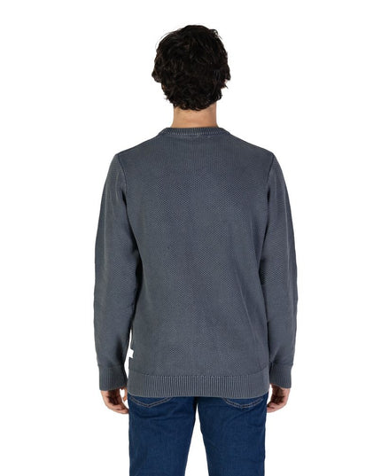 Gas Blue Cotton Sweater